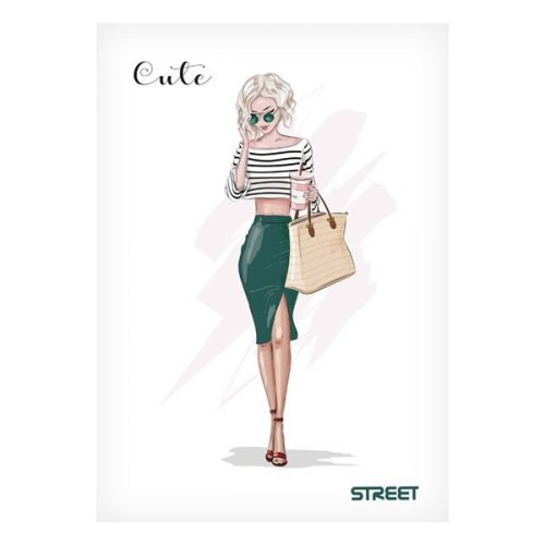 Füzet STREET Cute A/4 54 lapos kockás