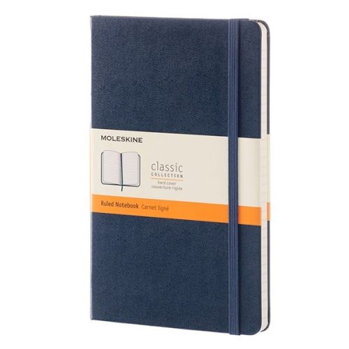 Notesz MOLESKINE QP060B20 "L" A/5 vonalas kemény fedeles zafírkék