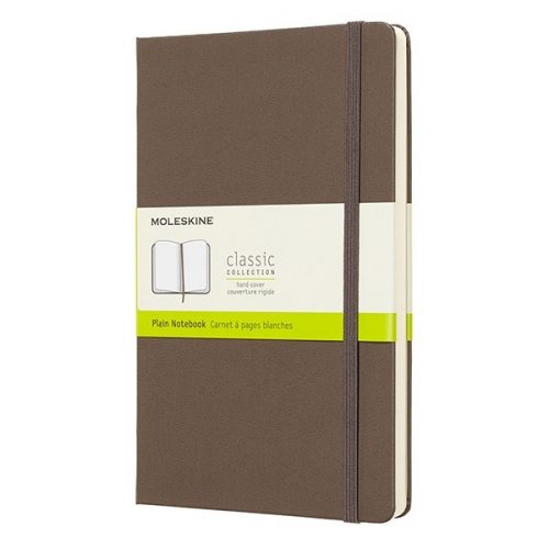 Notesz MOLESKINE QP062P14 "L" A/5 sima kemény fedeles föld barna