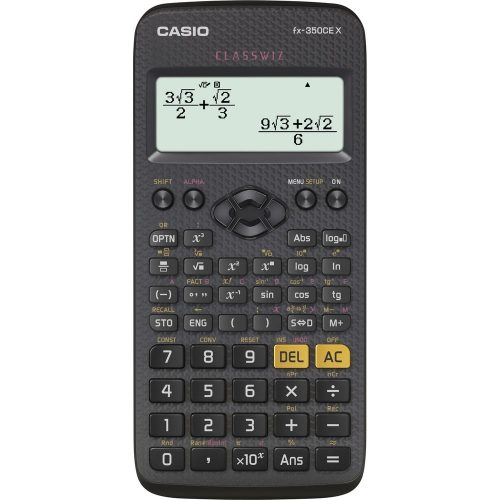 Számológép tudományos CASIO FX 350 CE X 379 funkciós 4 soros 16 digites fekete