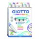 Filctoll GIOTTO Turbo Giant pasztell vastag 7,5mm akasztható 6db-os készlet