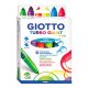 Filctoll GIOTTO Turbo Giant fluo vastag 7,5mm akasztható 6db-os készlet