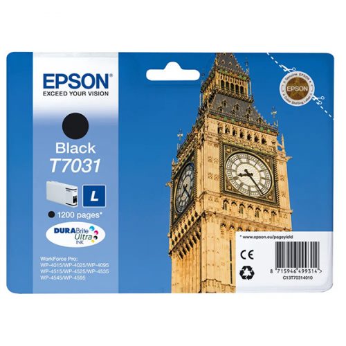 Tinta EPSON T7031 Workforce Pro 4000 fekete 24ml