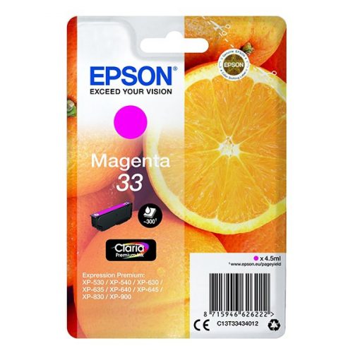 Festékpatron EPSON T3343 vörös 4,5ml