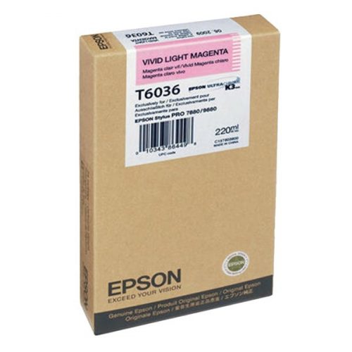 Festékpatron EPSON T6036 világos vörös 220ml