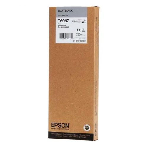 Festékpatron EPSON T6067 világos fekete 220ml