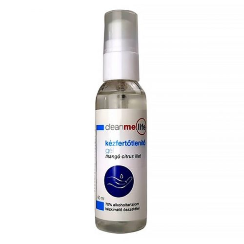 CLEANME_LIFE Kézfertőtlenítő gél CLEANME.LIFE kupakos mangó 60 ml