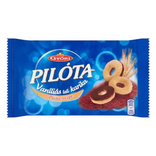 GYŐRI Keksz PILÓTA vaníliás karika étbevonóval 150 g