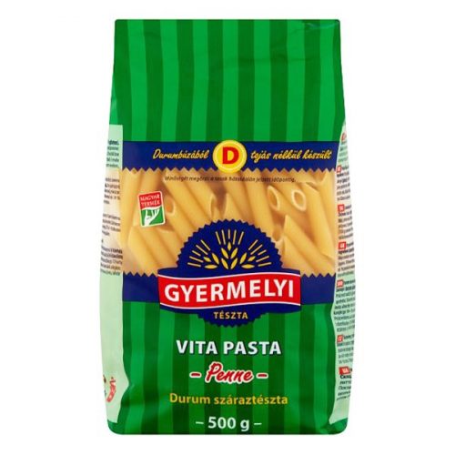 Száraztészta penne GYERMELYI Vita Pasta durum 500g