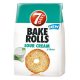 Kétszersült kenyérkarika 7DAYS Bake Rolls hagymás tejfölös 80g