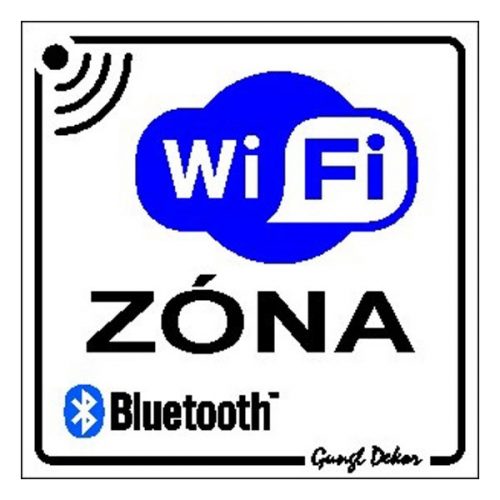 GUNGL DEKOR Matrica WI-FI zóna fehér "B"