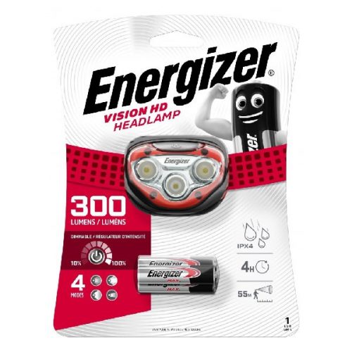 Fejlámpa LED ENERGIZER "HeadlightVisionHD" 3LED + 3xAAA