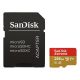 Memóriakártya SANDISK microSDXC Extreme U3 V30 256 GB  + adapter