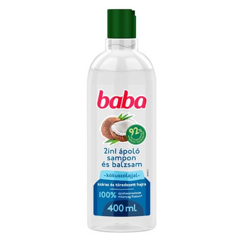 Sampon BABA 2in1 Kókuszolajjal 400ml