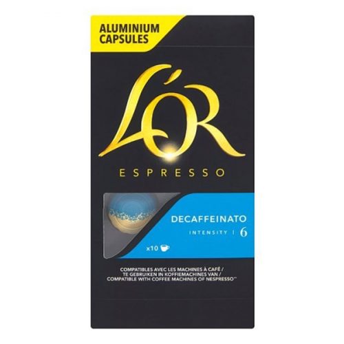 Kávékapszula L’OR Nespresso Espresso Decaffeinato koffeinmentes 10 kapszula/doboz