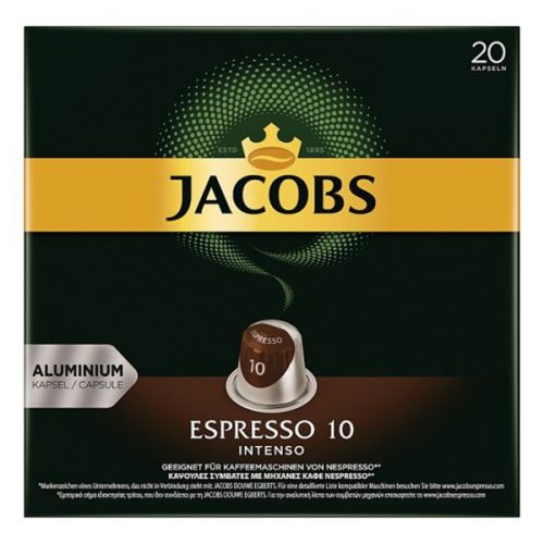 Kávékapszula JACOBS Nespresso Espresso Intenso 20 kapszula/doboz