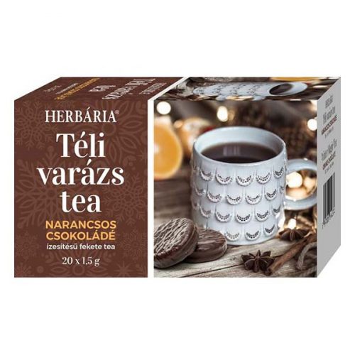 Gyümölcstea HERBÁRIA Téli Varázs Narancs-Csokoládé 20 filter/doboz