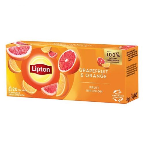 Gyümölcstea LIPTON Grapefruit-Narancs 20 filter/doboz