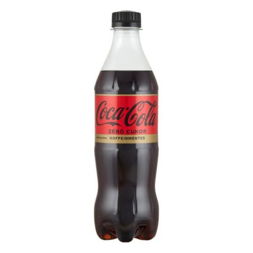 Üdítőital szénsavas COCA-COLA Zero koffeinmentes 0,5L DRS