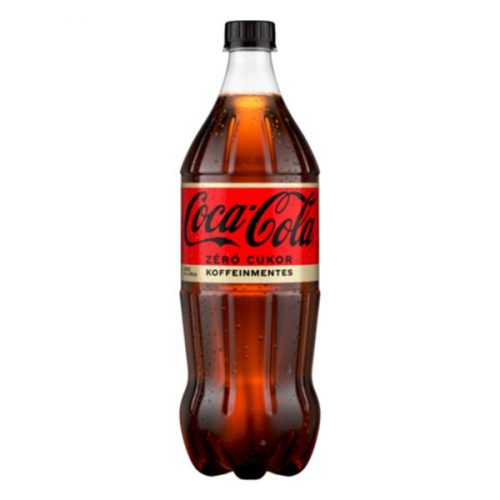 Üdítőital szénsavas COCA-COLA Zero koffeinmentes 1L DRS