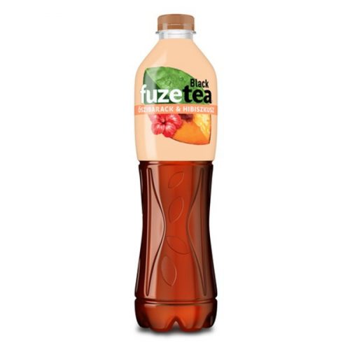 Üdítőital szénsavmentes FUZETEA Őszibarack-Hibiszkusz 1,5L DRS